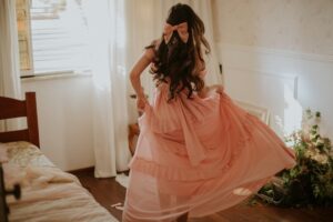 Photo powder pink dress